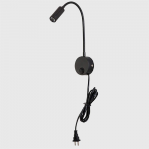 Hotel Home Bedroom Bedside Headboard Flexible Gooseneck Lamp 3W Wall Mounted Led Reading Light Bedside Wall Light
