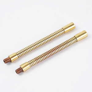Custom Brass Stainless Steel Flexible Gooseneck Tube High Temperature Corrosion Resistant Microphone Stand Medical Equipment
