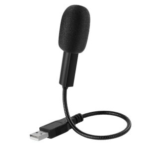 Mini Wired Condenser Microphone USB Flexible Gooseneck Lightweight Portable Omni-directional Music Recording Gaming