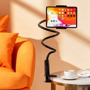 New Long Arm 0.7meter ABS Bedside Stand Clip Clamp Gooseneck Phone Holder Mount for Desk Bendy Lazy Bracket for Mobile Phone